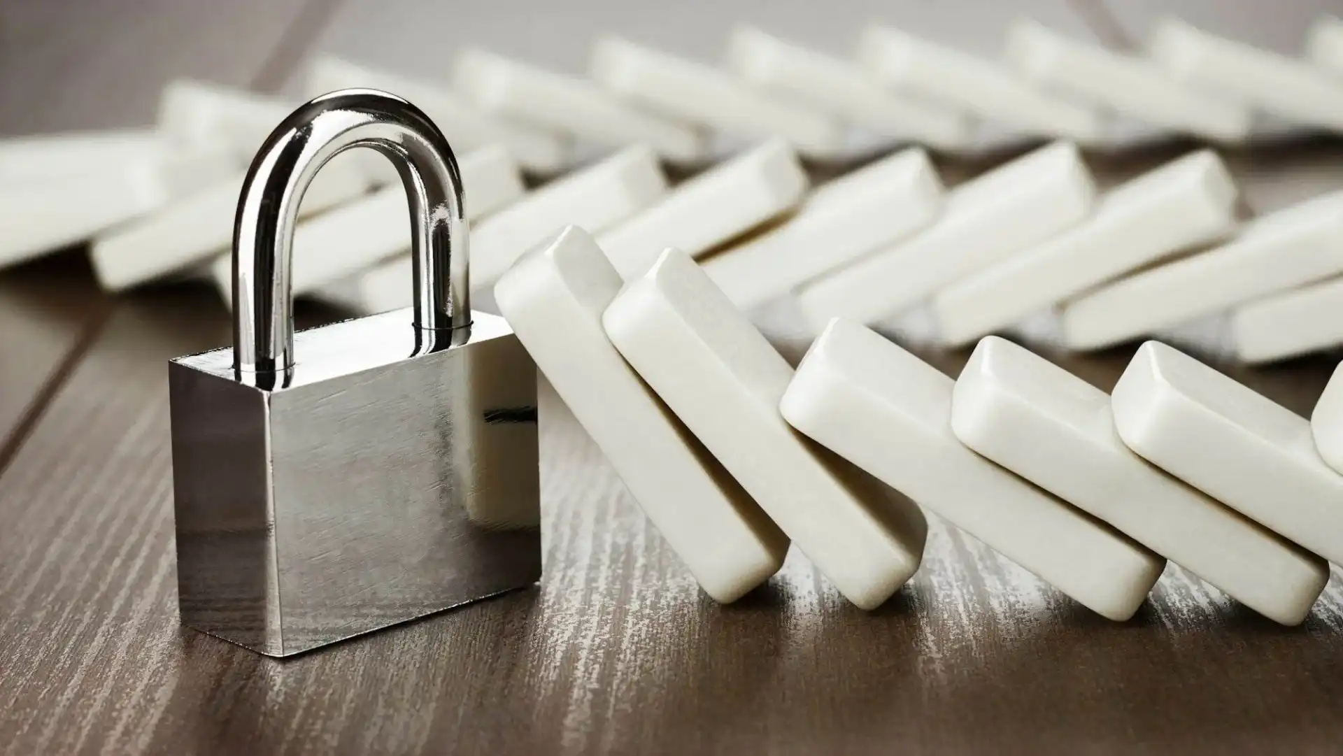 Padlock Standing Still Reliability Concept